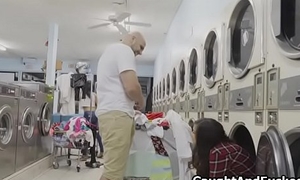 Bonking well-endowed legal age teenager convenient laundromat
